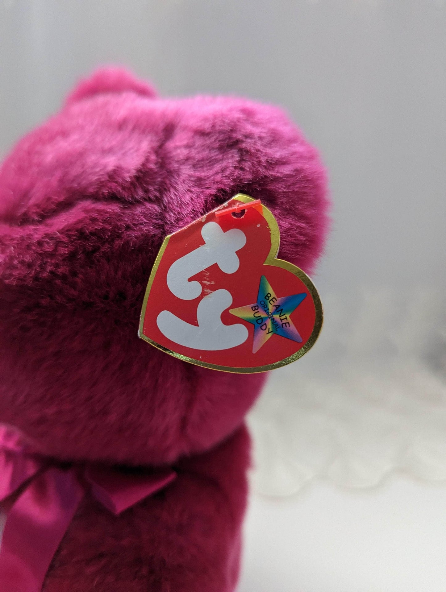 Ty Beanie Buddy - Valentina The Pink Bear (13in) Non-mint tag - Vintage Beanies Canada