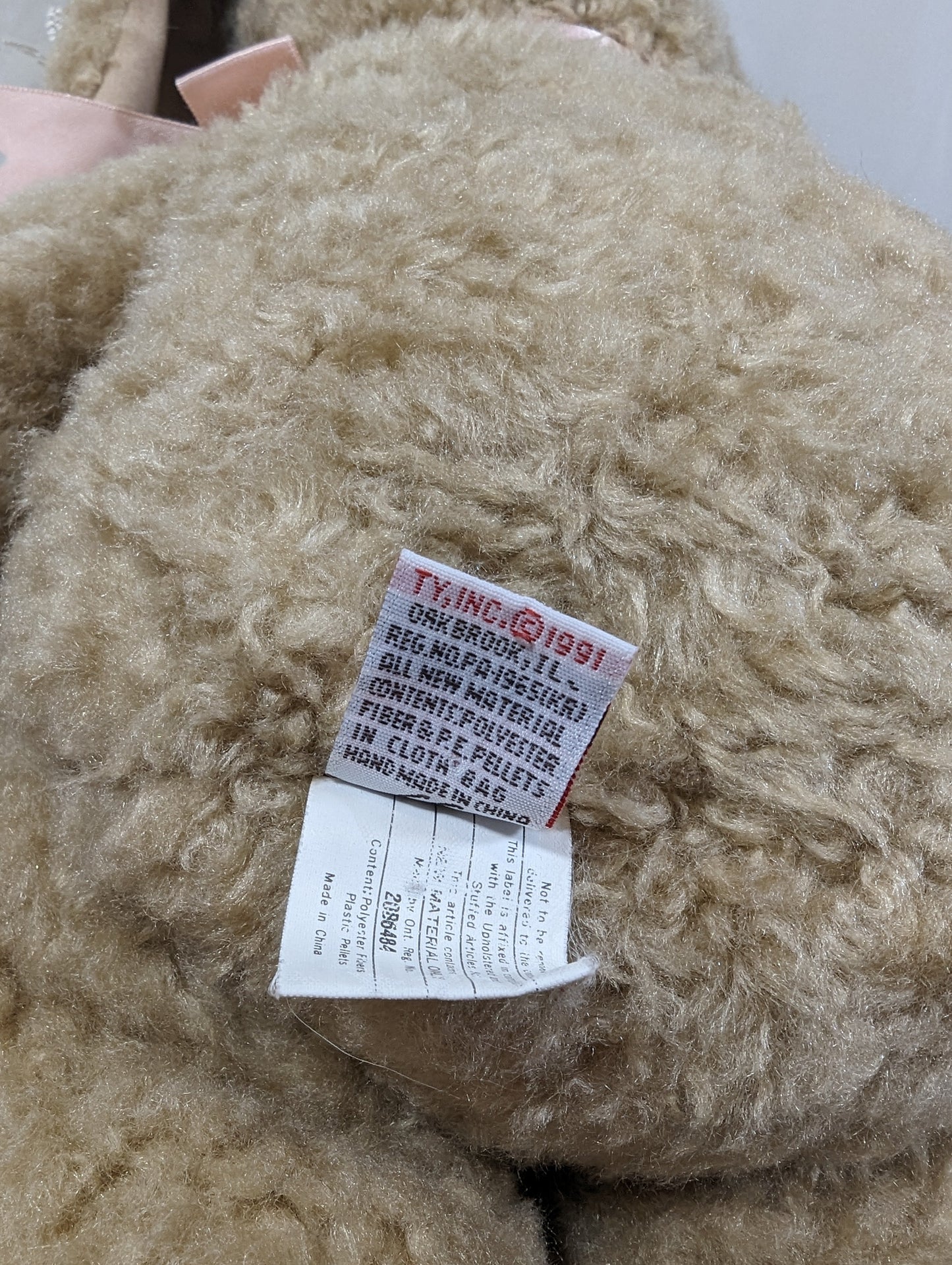 Ty Classic Collection - Curly Bunny The Bunny Rabbit (16 in) Creased Tag - Vintage Beanies Canada