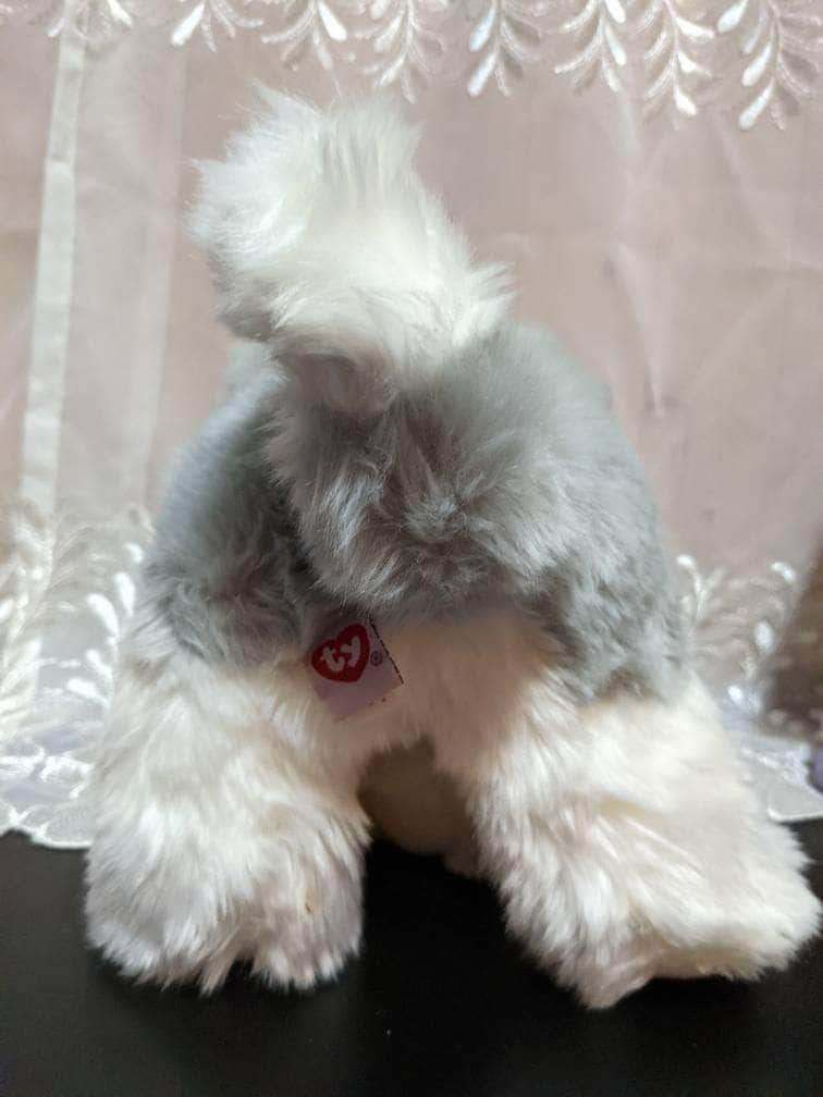 Ty Classic Collection - Dancer The Fluffy Dog With Scarf (15in) Near Mint - Vintage Beanies Canada