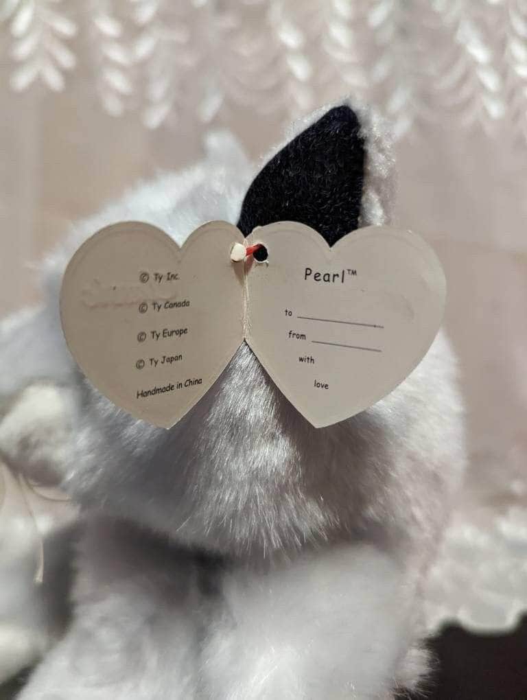 Ty Classic Collection - Pearl The Gray Cat (15in) - Vintage Beanies Canada