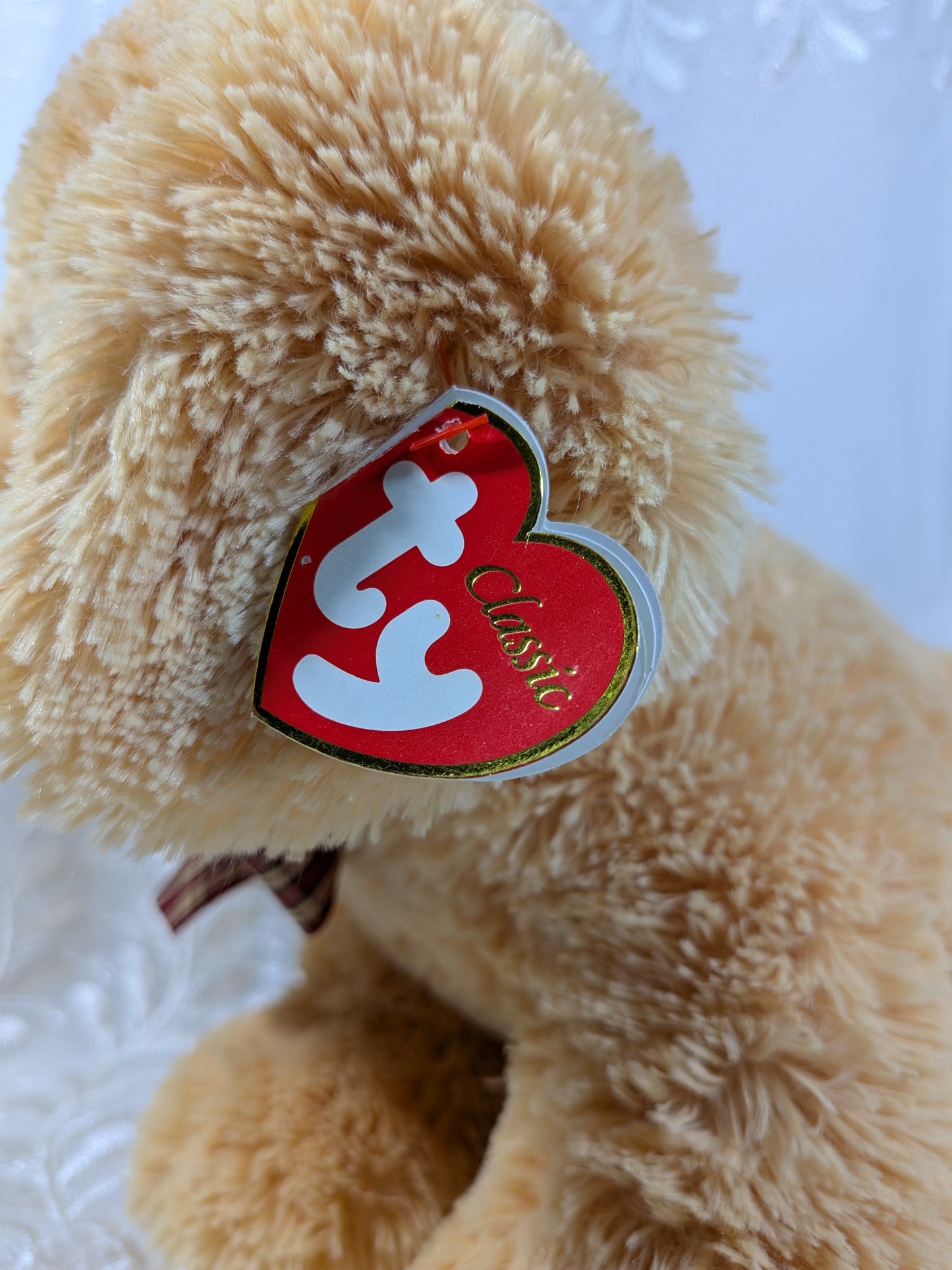 Ty Classics Collection - Goldwyn the Golden Retriever (12 in) Near Mint Tag - Vintage Beanies Canada