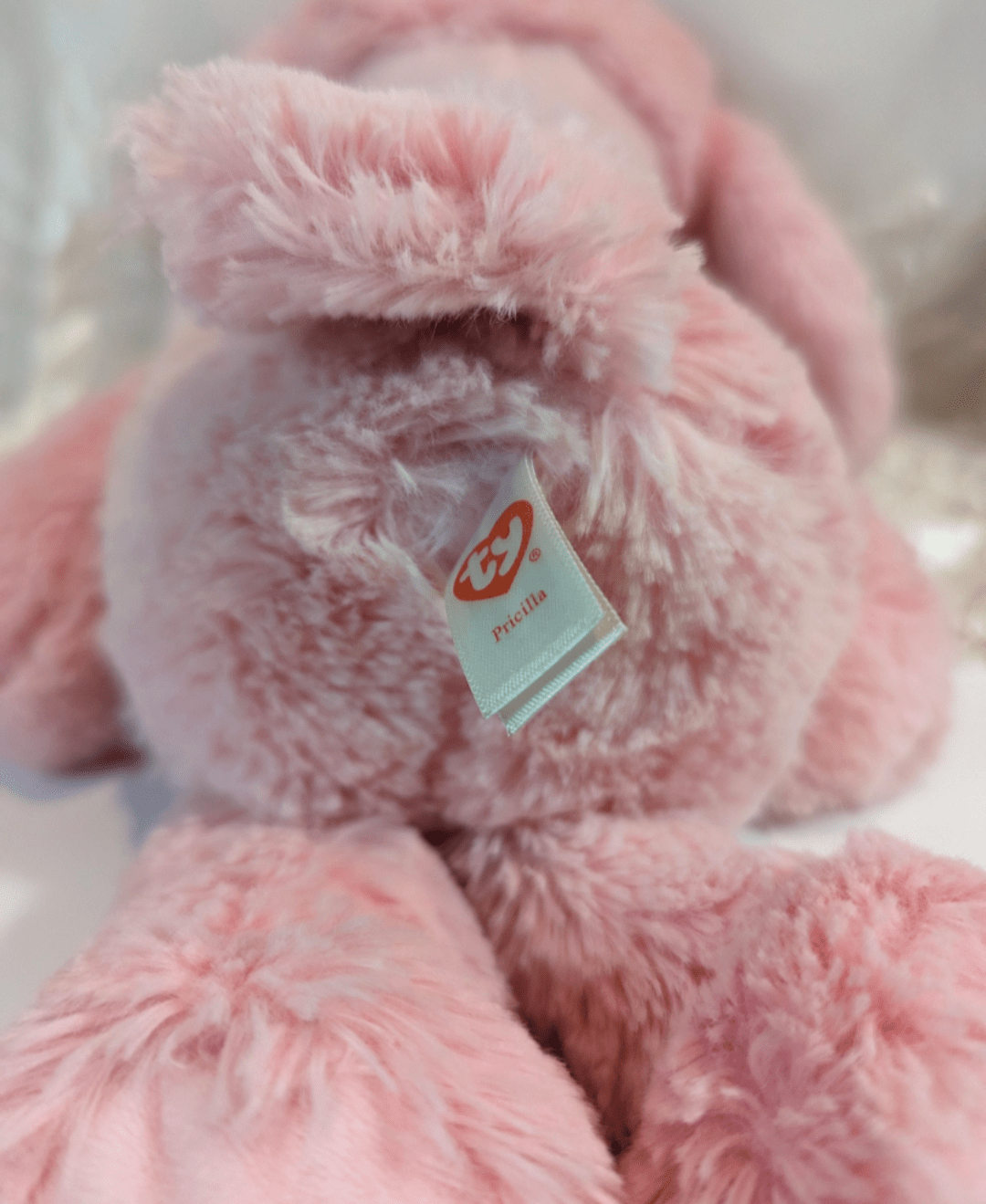 Ty Cuddlys Collection - Pricilla The Pink Poodle Dog (13in) *Rare* No Hang Tag - Vintage Beanies Canada