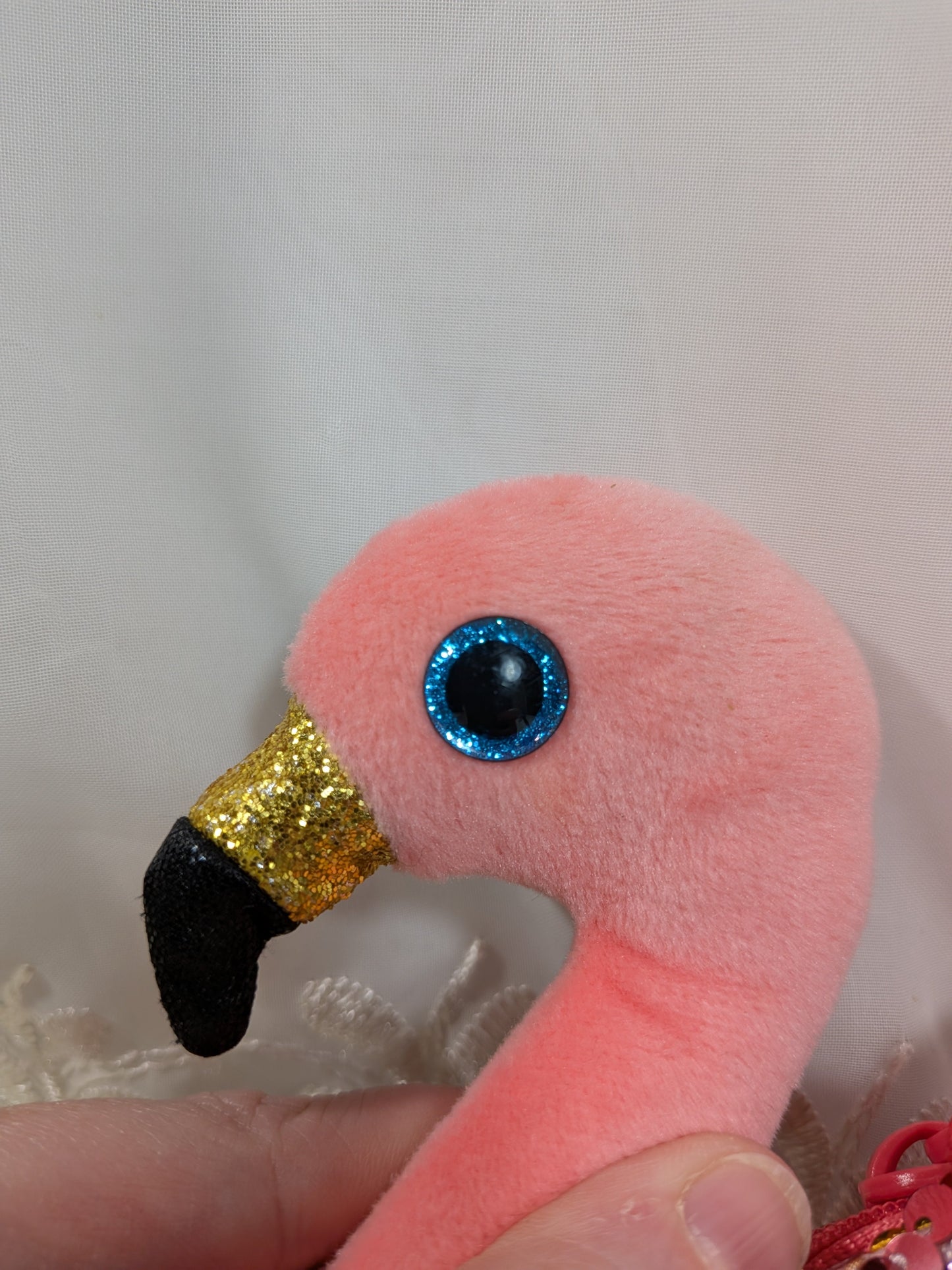 Ty Gear - Gilda The Pink Sequined Flamingo Coin Purse (5in) No tag - Vintage Beanies Canada