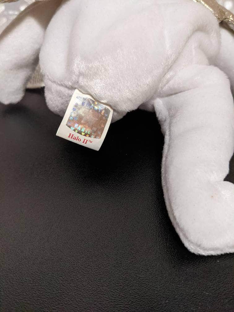 Ty Halo II The Angel Bear Ty Beanie Baby (8.5in) + Beanie Buddy (13in) Sold As Pair - Vintage Beanies Canada