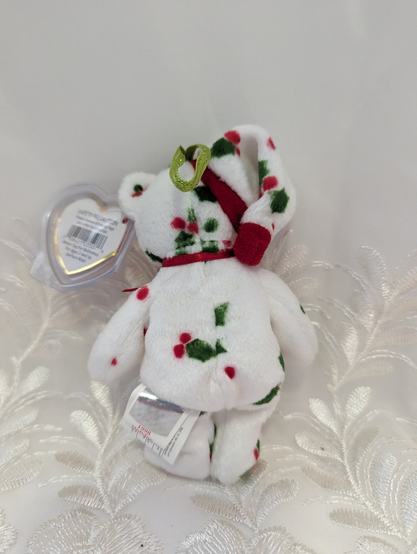 Ty Jingle Beanie - 1998 Holiday Teddy The Bear (5in) Christmas Tree Decor - Vintage Beanies Canada