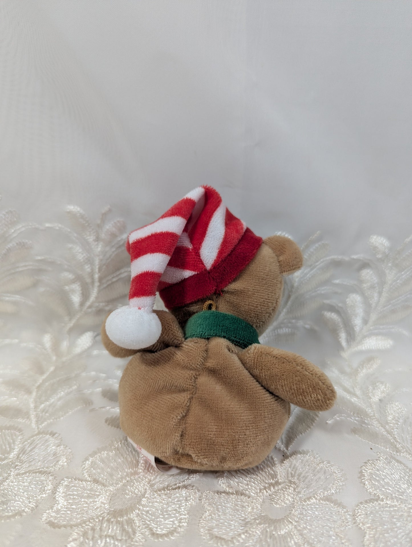 Ty Jingle Beanie - Flakes The Bear (5in) Christmas Tree Ornament - Vintage Beanies Canada