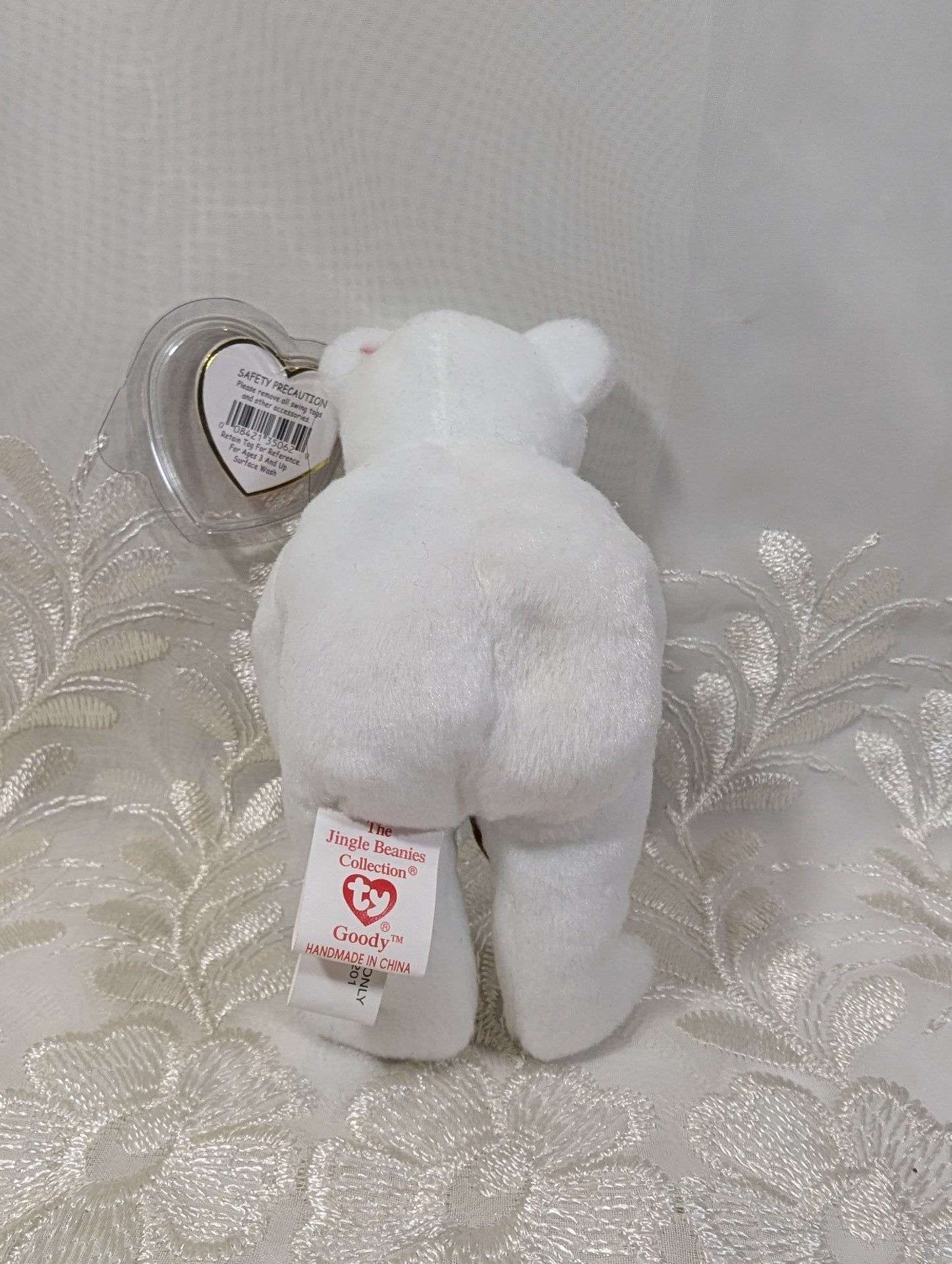 Ty Jingle Beanie - Goody the Bear Holding Gingerbread Man (5in) Christmas Tree Decor - Near Mint Tag - Vintage Beanies Canada