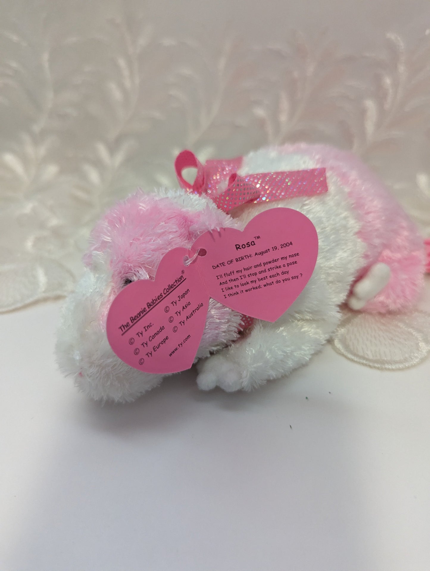 Ty Pinkys - Rosa The Guinea Pig (7in) - Vintage Beanies Canada