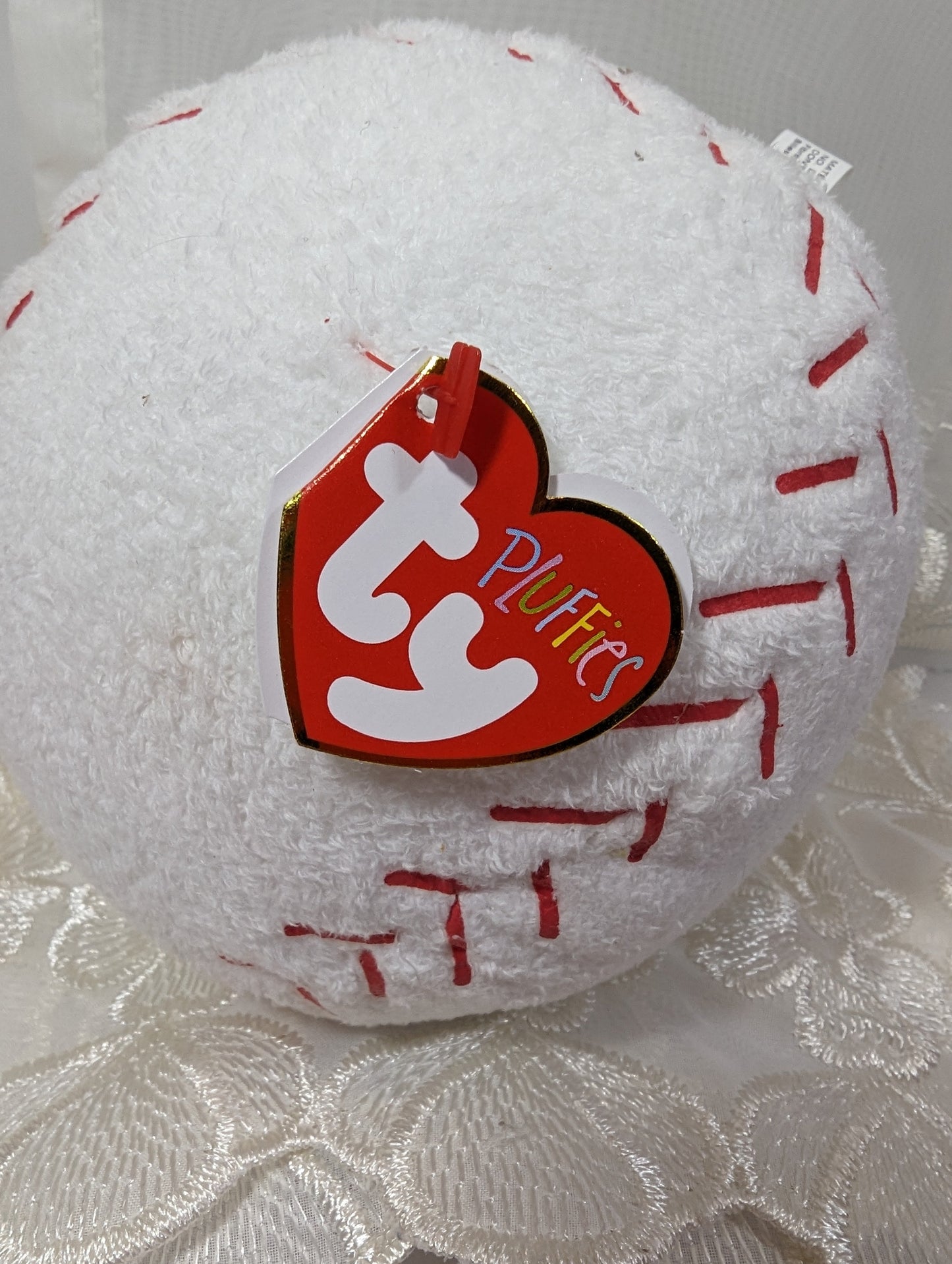 Ty Pluffies - Baseball (5in) - Vintage Beanies Canada