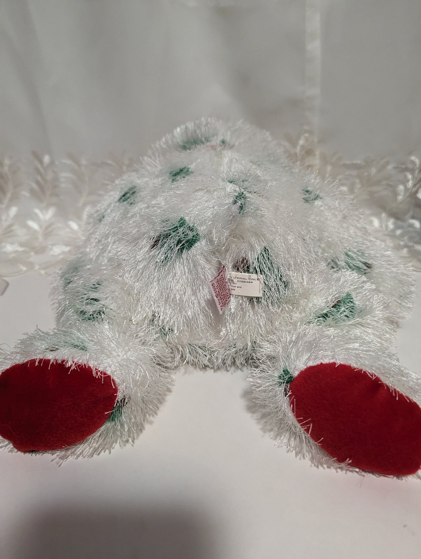 Ty Punkies - Santa Claws The Bear (13in) Creased Tag - Vintage Beanies Canada