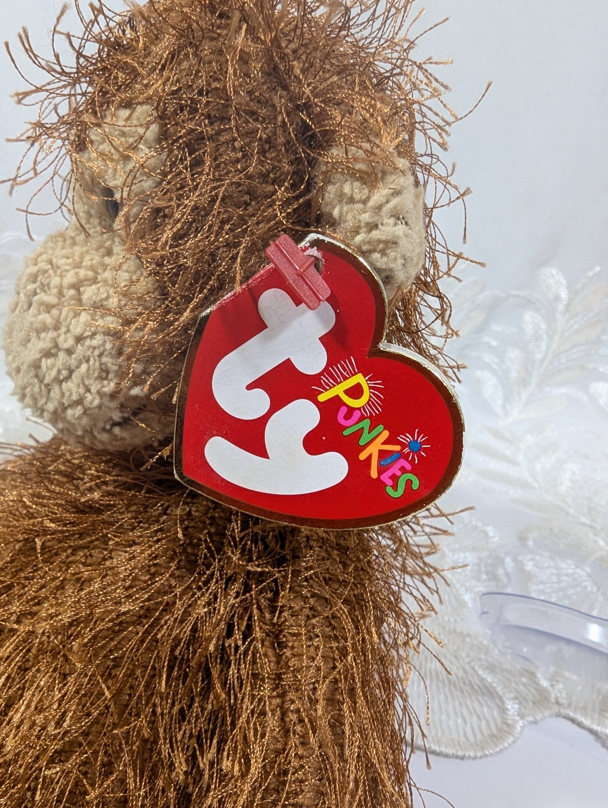 Ty Punky Collection - Zig Zag The Monkey (7in) Near Mint Tag - Vintage Beanies Canada