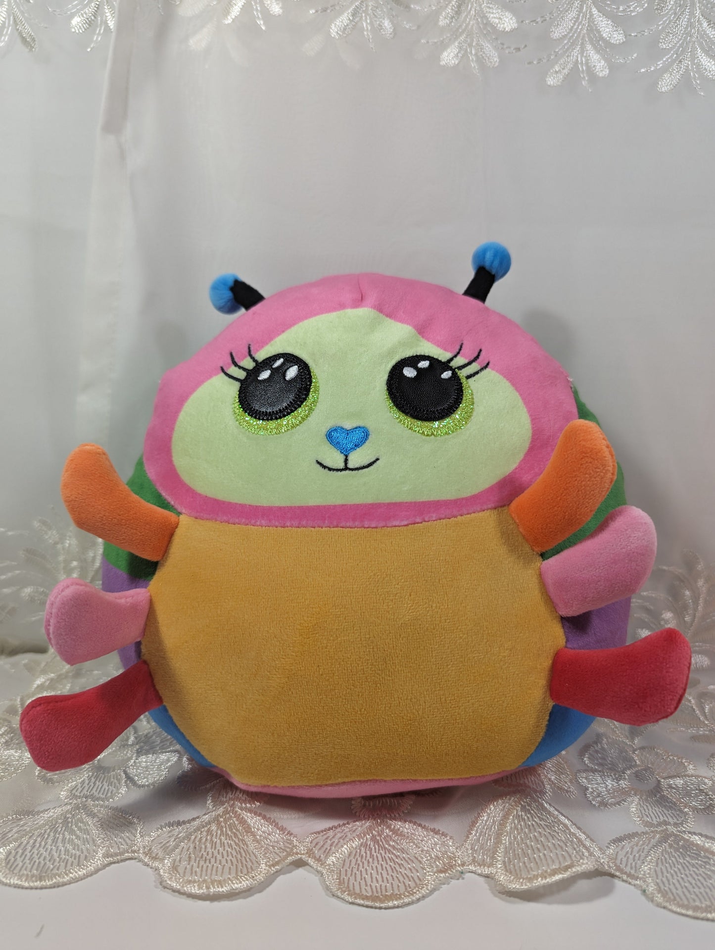 TY Squish - A - Boos - Nessa the Caterpillar (8in) No Tag - Vintage Beanies Canada