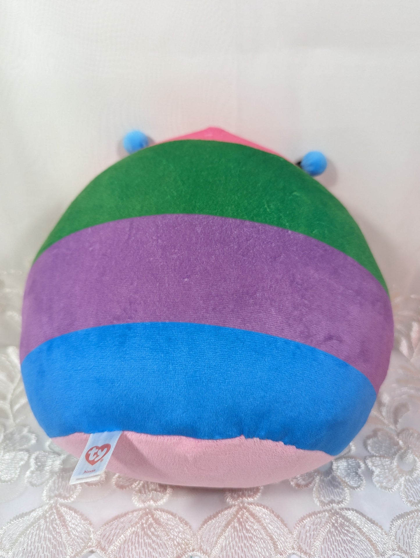 TY Squish - A - Boos - Nessa the Caterpillar (8in) No Tag - Vintage Beanies Canada