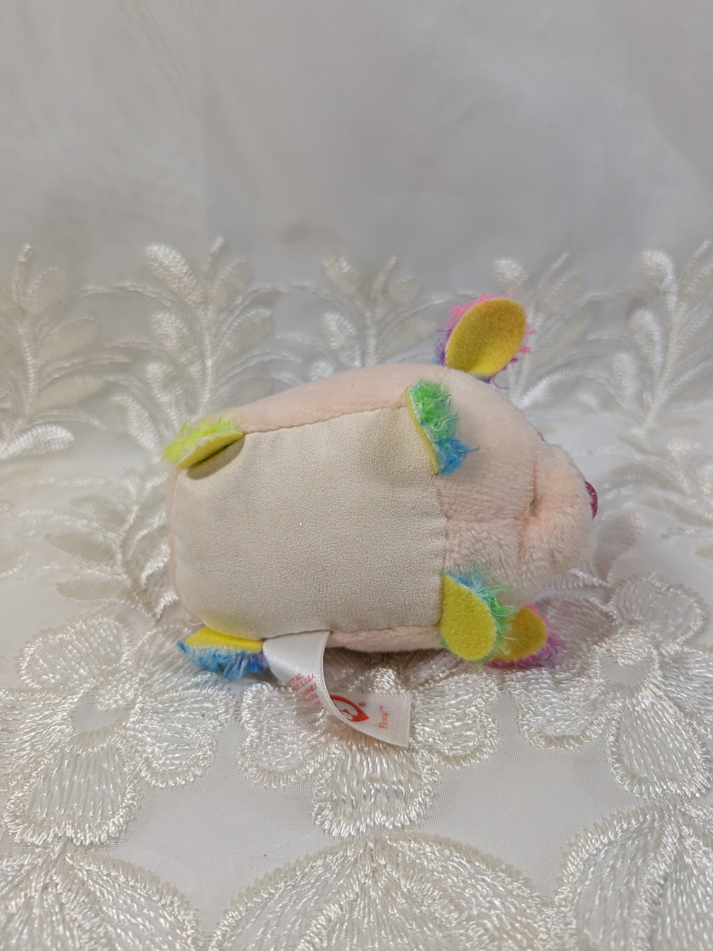 Ty Teeny Tys - Floral The Poodle Dog (4 In) No Tag - Vintage Beanies Canada