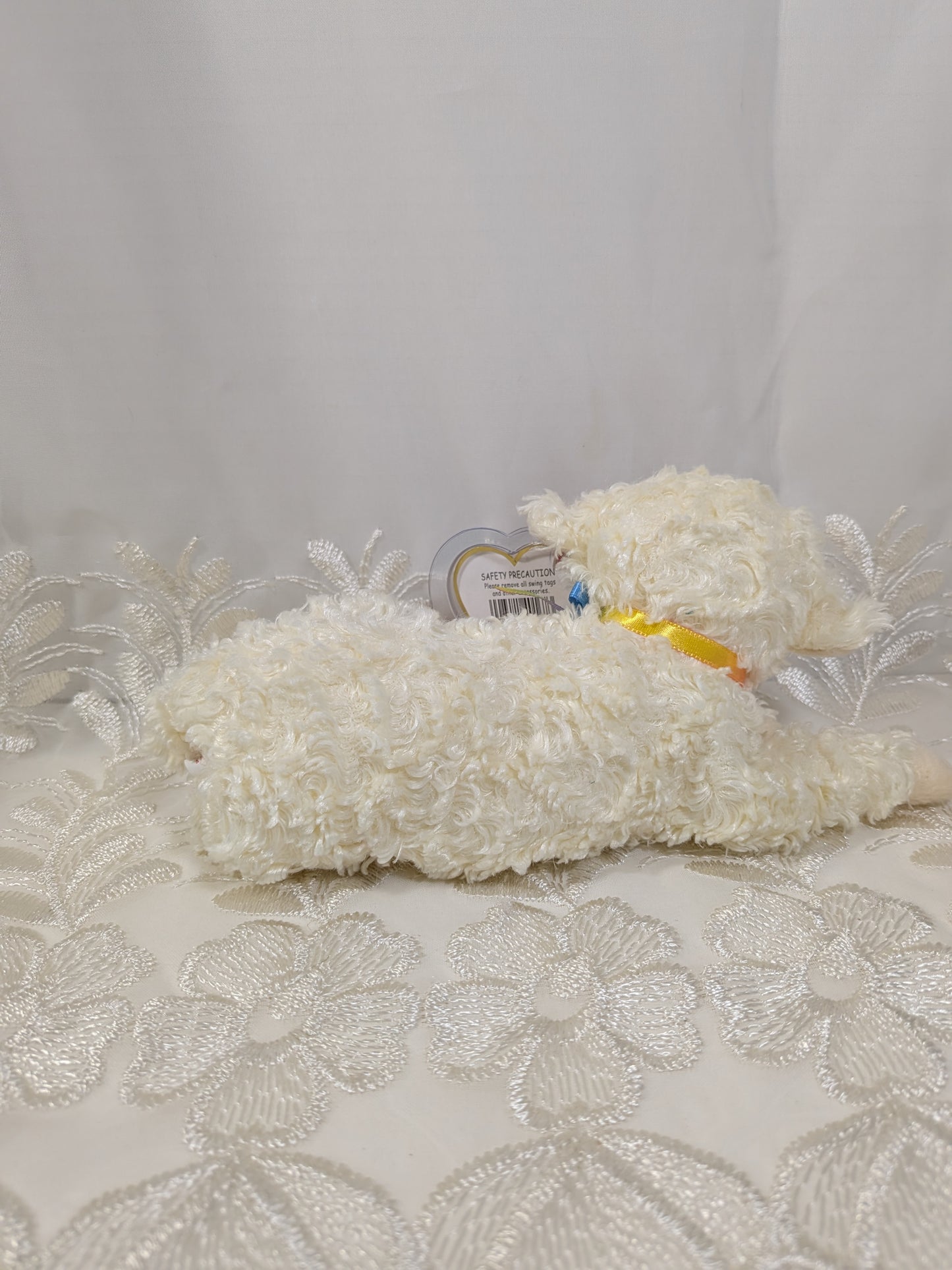 Ty Beanie Baby - Tender The Lamb (7in) Creased Tag