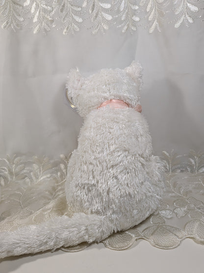 Ty Beanie Buddy - Fancy The White Cat (9.5in) Non-mint Tag