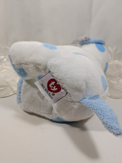 Ty Pluffies Collection - Baby Pups Blue The Spotted Dog (9in) *Rare*