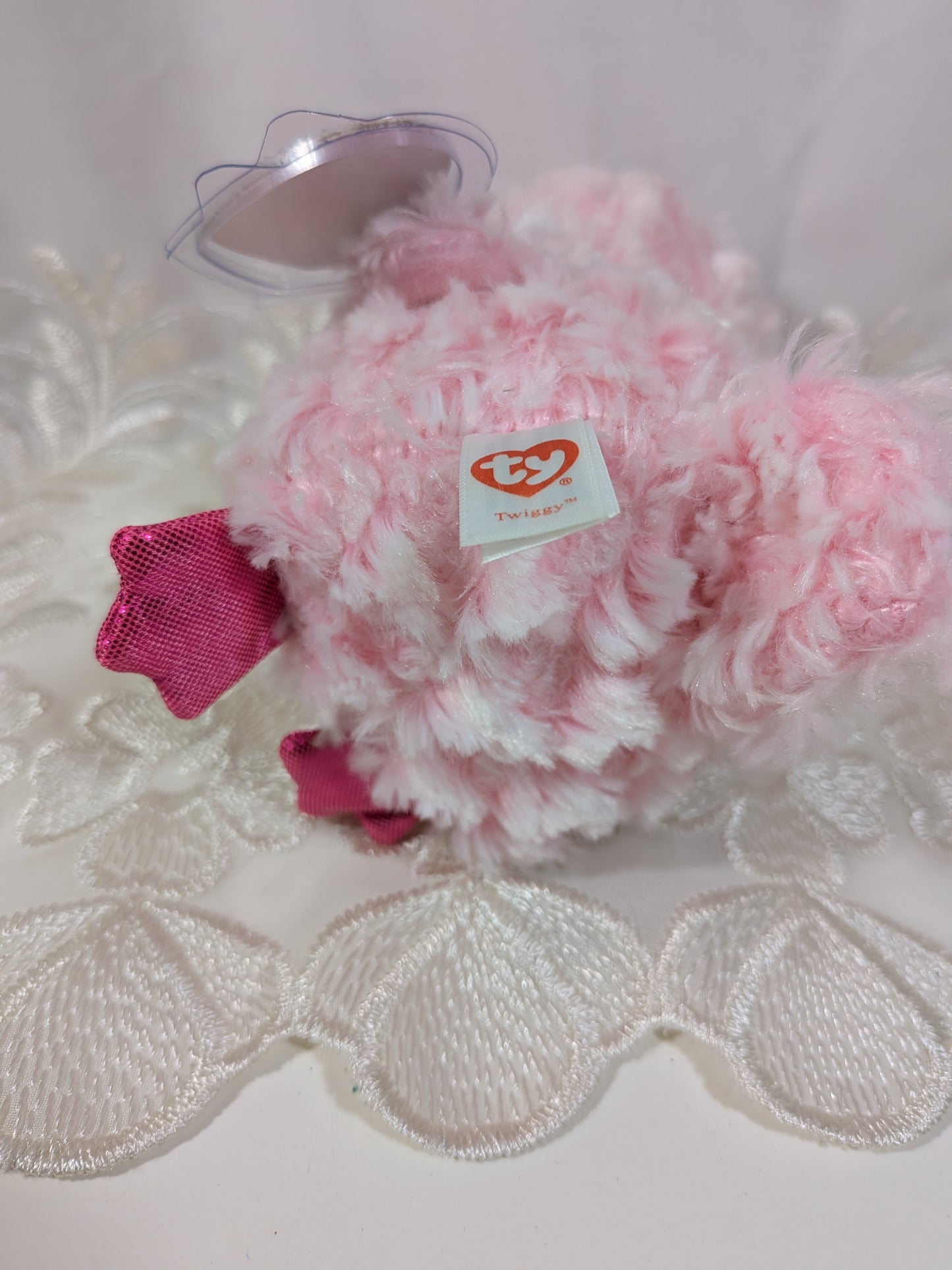 Ty Beanie Boo - Twiggy The Pink Owl (6in)