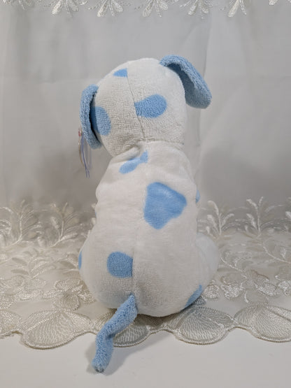 Ty Pluffies Collection - Baby Pups Blue The Spotted Dog (9in) *Rare*