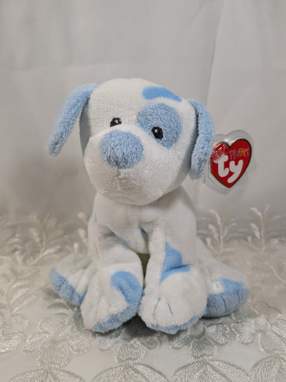 Ty Pluffies Collection - Baby Pups Blue The Spotted Dog (9in) *Rare*