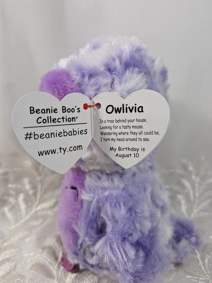 Ty Beanie Boos - Owlivia The Purple Owl (6in)