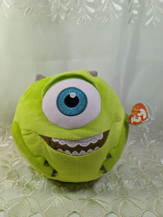 Ty Beanie ballz - Mike the monster from monsters Inc (7.5in) Non-mint Hang Tag