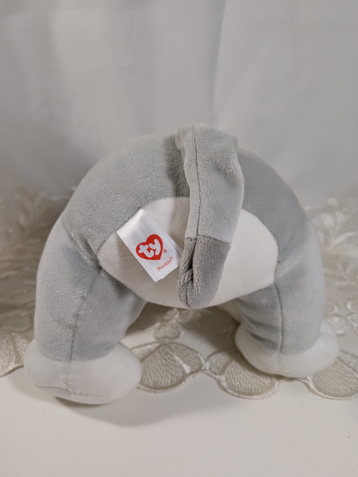 Ty Baby Collection - Pookie The Gray And White Monkey (9in)