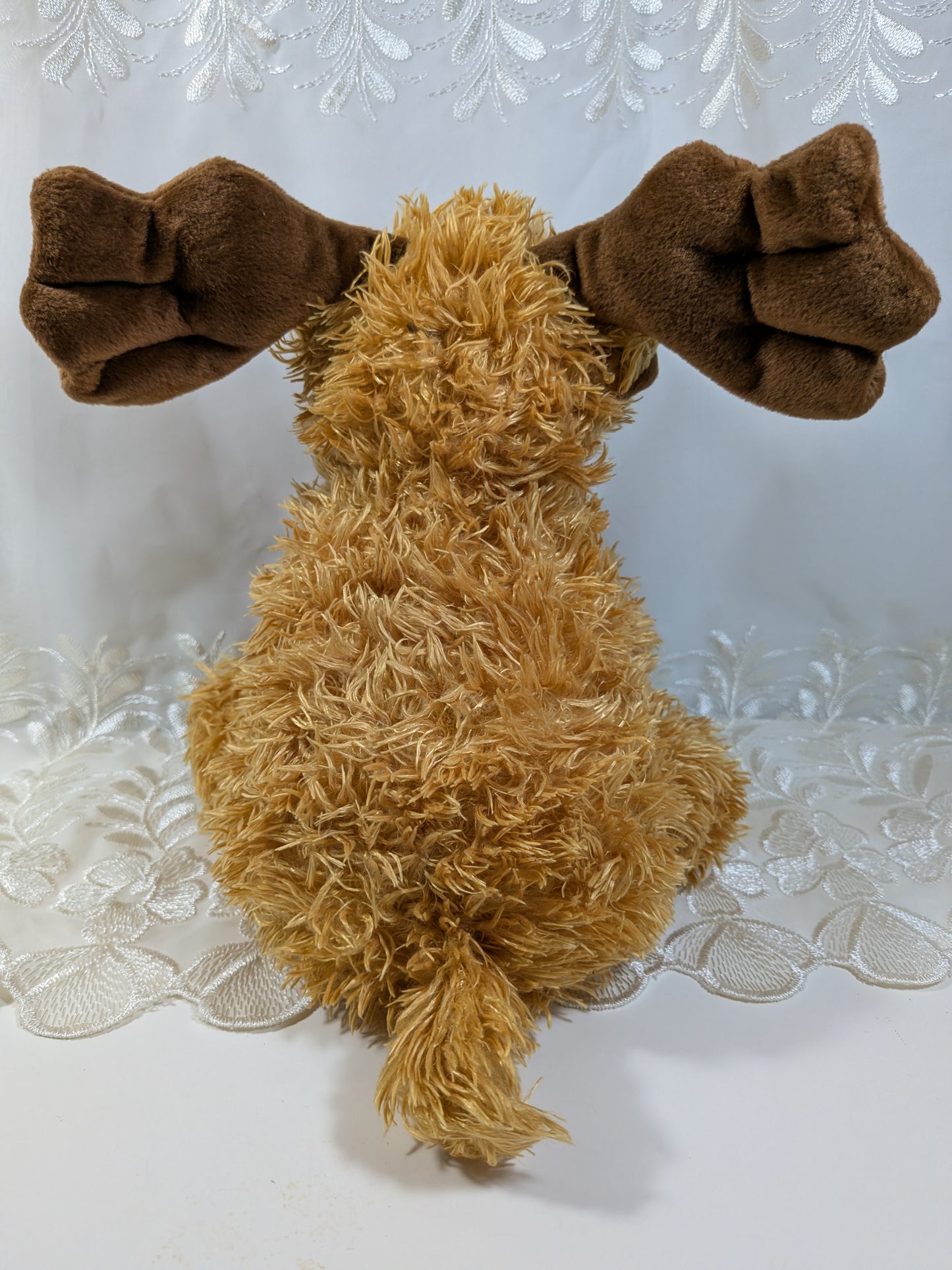 Ty Classic Collection - Melville The Moose With Red Bow Tie (12in) No Tag