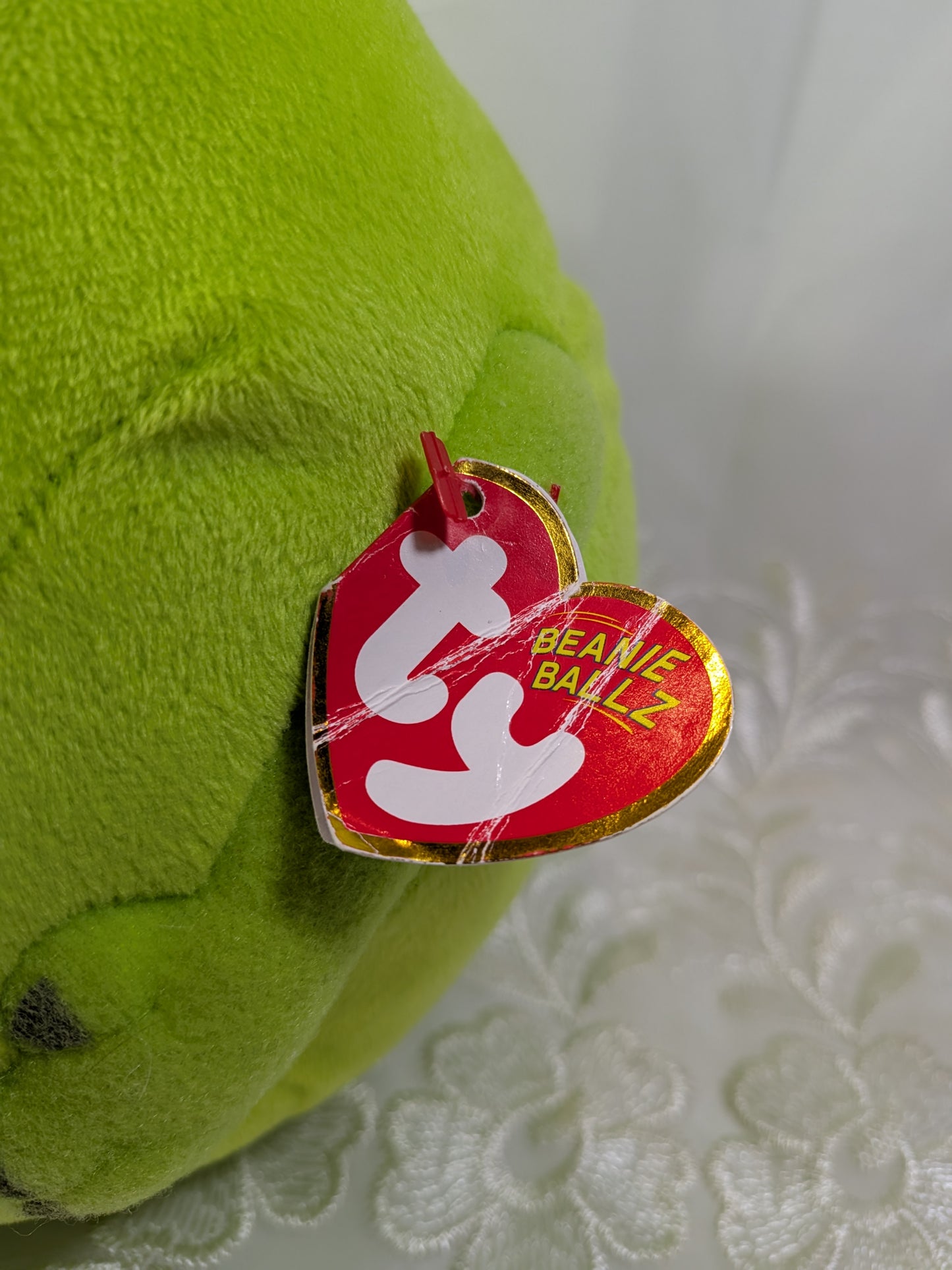 Ty Beanie ballz - Mike the monster from monsters Inc (7.5in) Non-mint Hang Tag