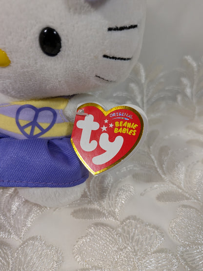 Ty Beanie Baby - Hello Kitty In Purple Peace Dress (6In)