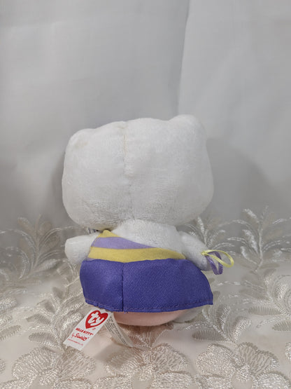 Ty Beanie Baby - Hello Kitty In Purple Peace Dress (6In)