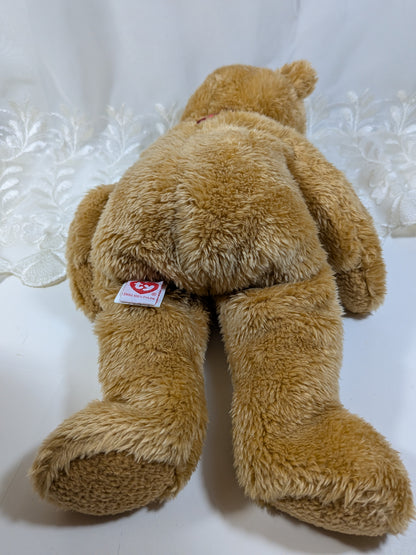 Ty Beanie Buddy - Curly the brown Bear (13in) No Tag