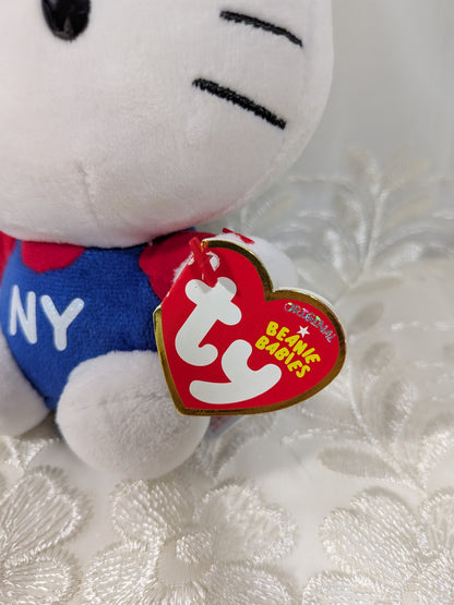 Ty Beanie Baby - Hello Kitty with New York Overalls (6 in)
