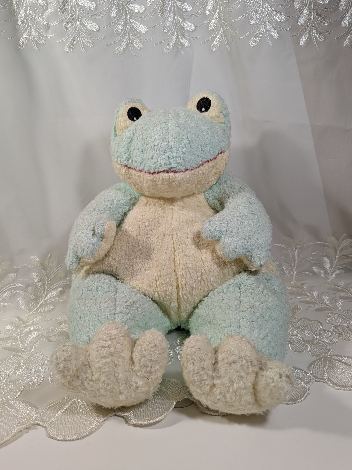 Ty Pillow Pal - FrogBaby The Green Frog *Rare*  (10in) No Tag