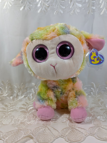 Ty Beanie Boo - Blossom The Lamb (9in) *Rare* First Gen, Purple Hang Tag