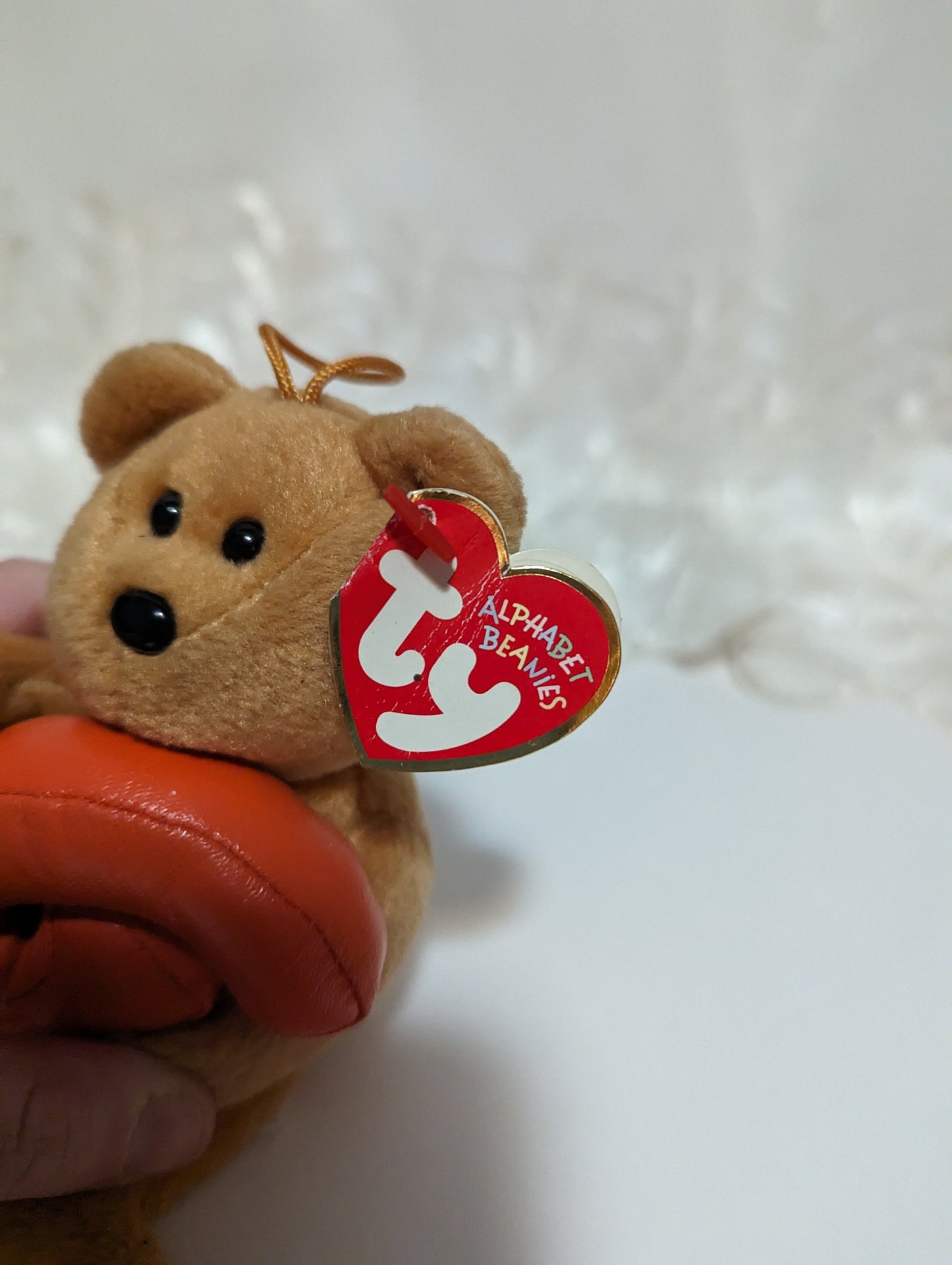 Ty Alphabet Beanies - G The Bear (6in) Creased Tag - Vintage Beanies Canada