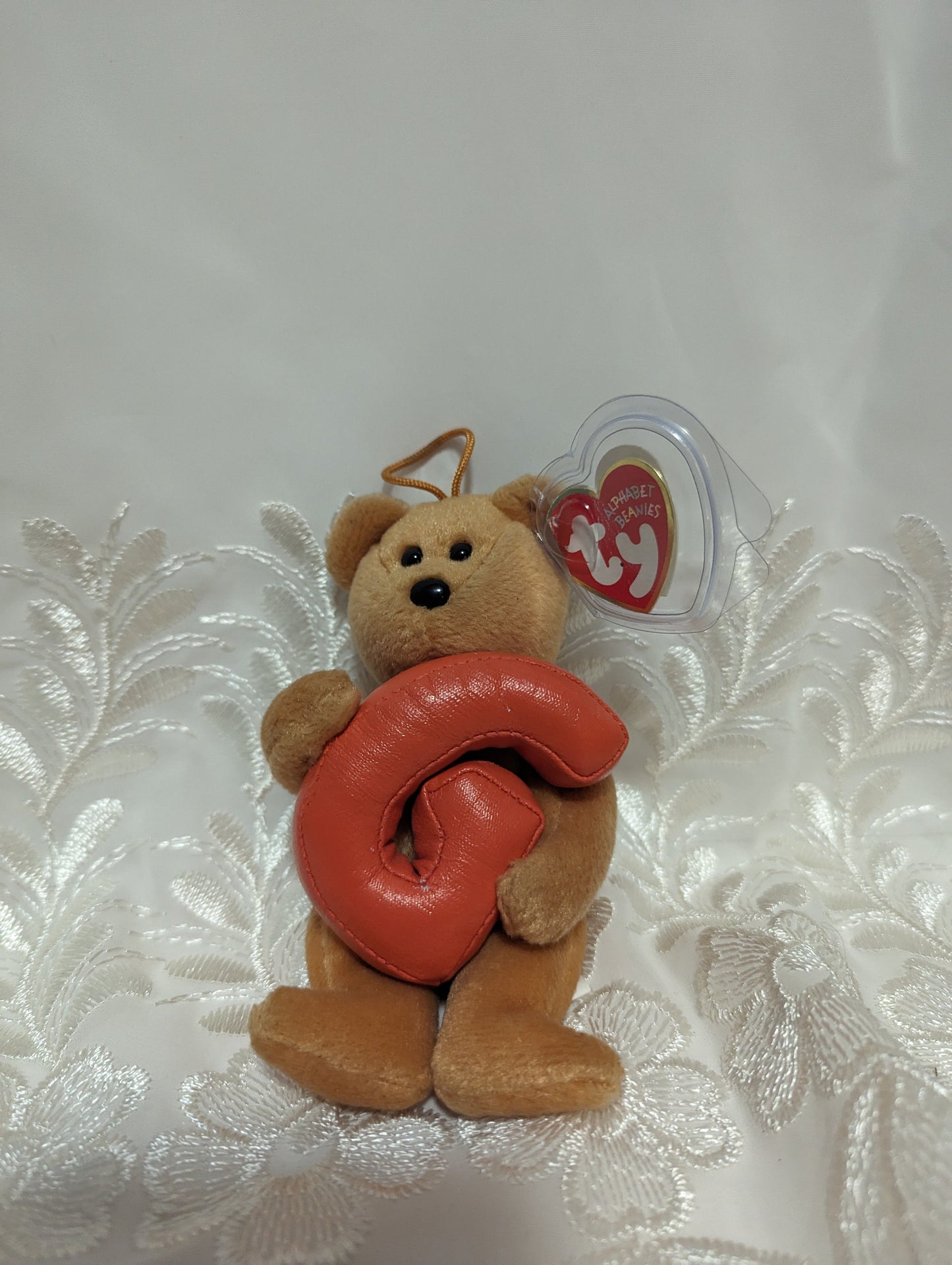 Ty Alphabet Beanies - G The Bear (6in) Creased Tag - Vintage Beanies Canada