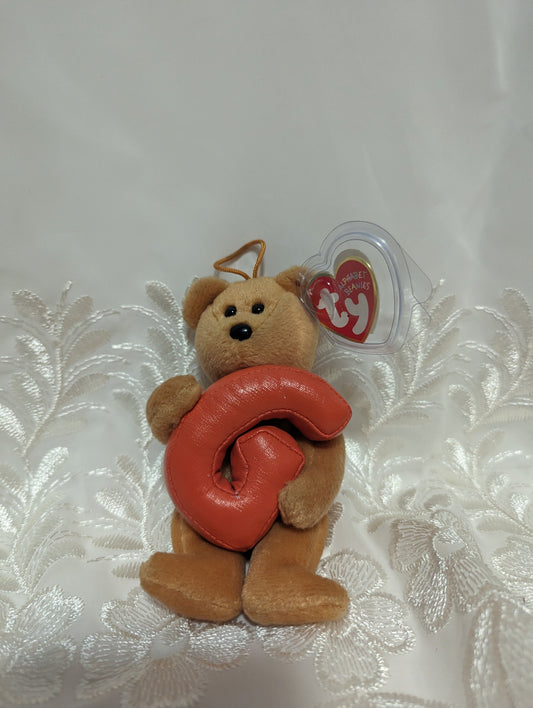 Ty Alphabet Beanies - G The Bear (6in) Creased Tag - Vintage Beanies Canada