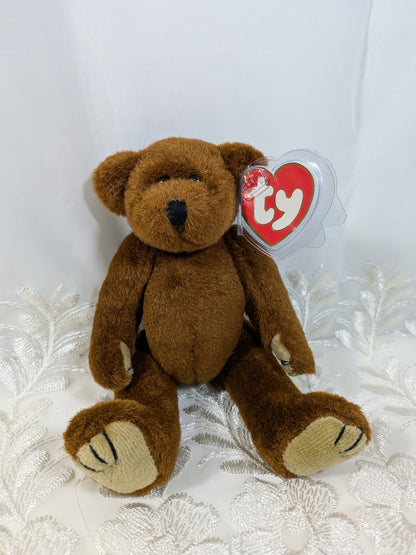 Ty Attic Treasure - Casanova The Brown Bear (8In) Creased Tag - Vintage Beanies Canada