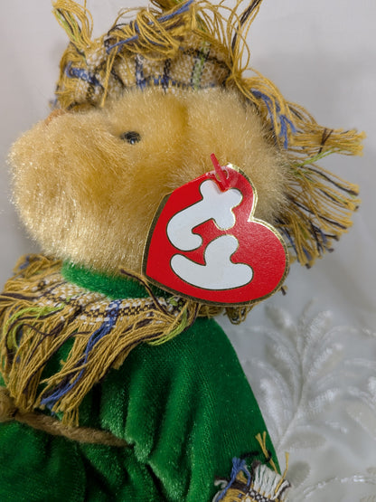 Ty Attic Treasure Collection - Alfalfa The Scarecrow Bear (8in) - Vintage Beanies Canada