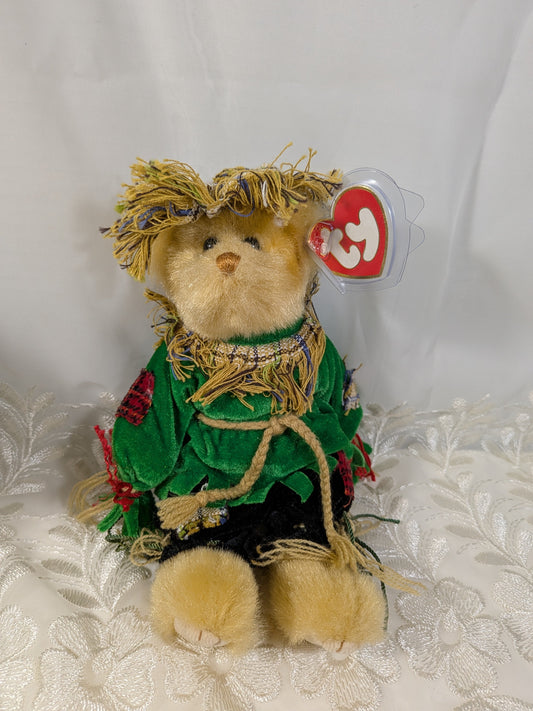 Ty Attic Treasure Collection - Alfalfa The Scarecrow Bear (8in) - Vintage Beanies Canada