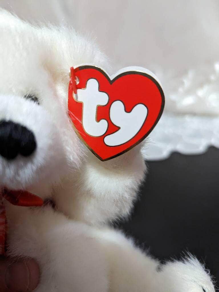 Ty Attic Treasure Collection - Amore The White Polar Bear (8in) - Vintage Beanies Canada