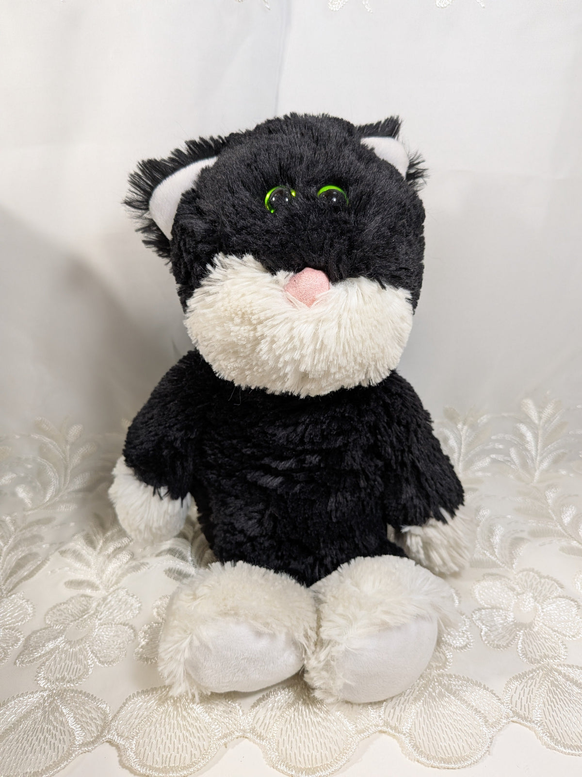 Ty Attic Treasure Collection - Bessie The Black And White Cat (12in) No Tag - Vintage Beanies Canada