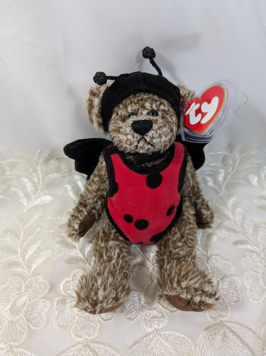 Ty Attic Treasure Collection - Bugsy The Bear Ladybug Outfit (8in) - Vintage Beanies Canada