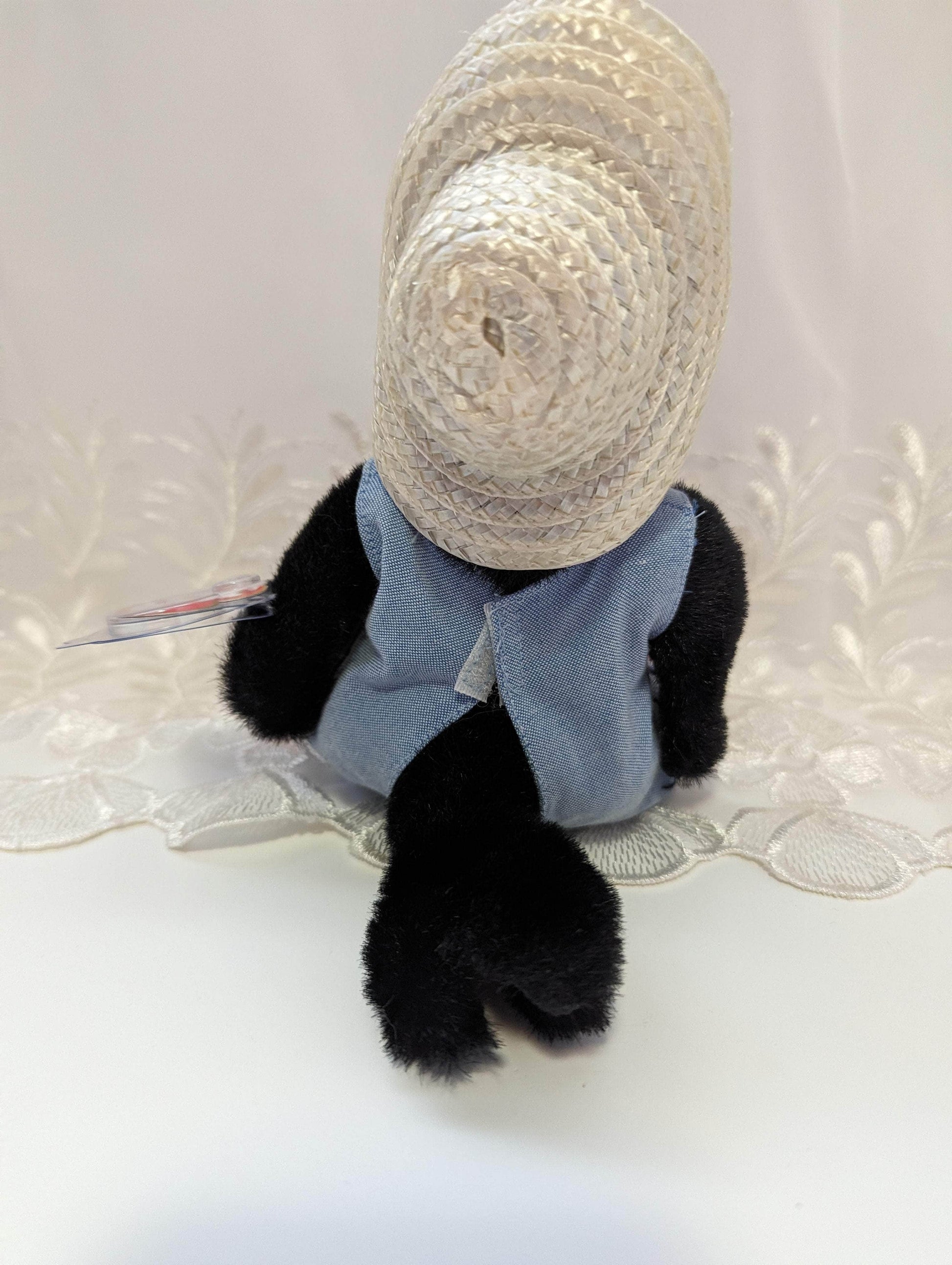 Ty Attic Treasure Collection - Cawley The Crow In Overalls (7in) - Vintage Beanies Canada