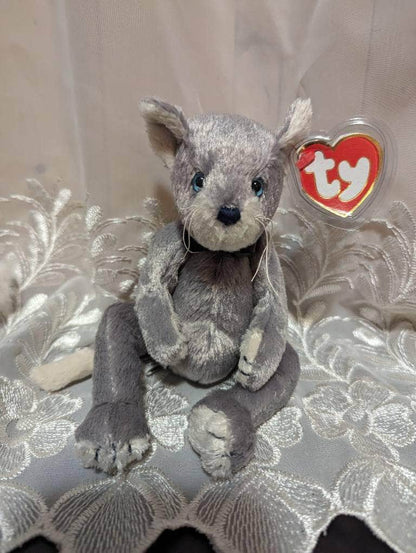 TY Attic Treasure Collection - Fairchild The Gray Cat (8in) - Vintage Beanies Canada