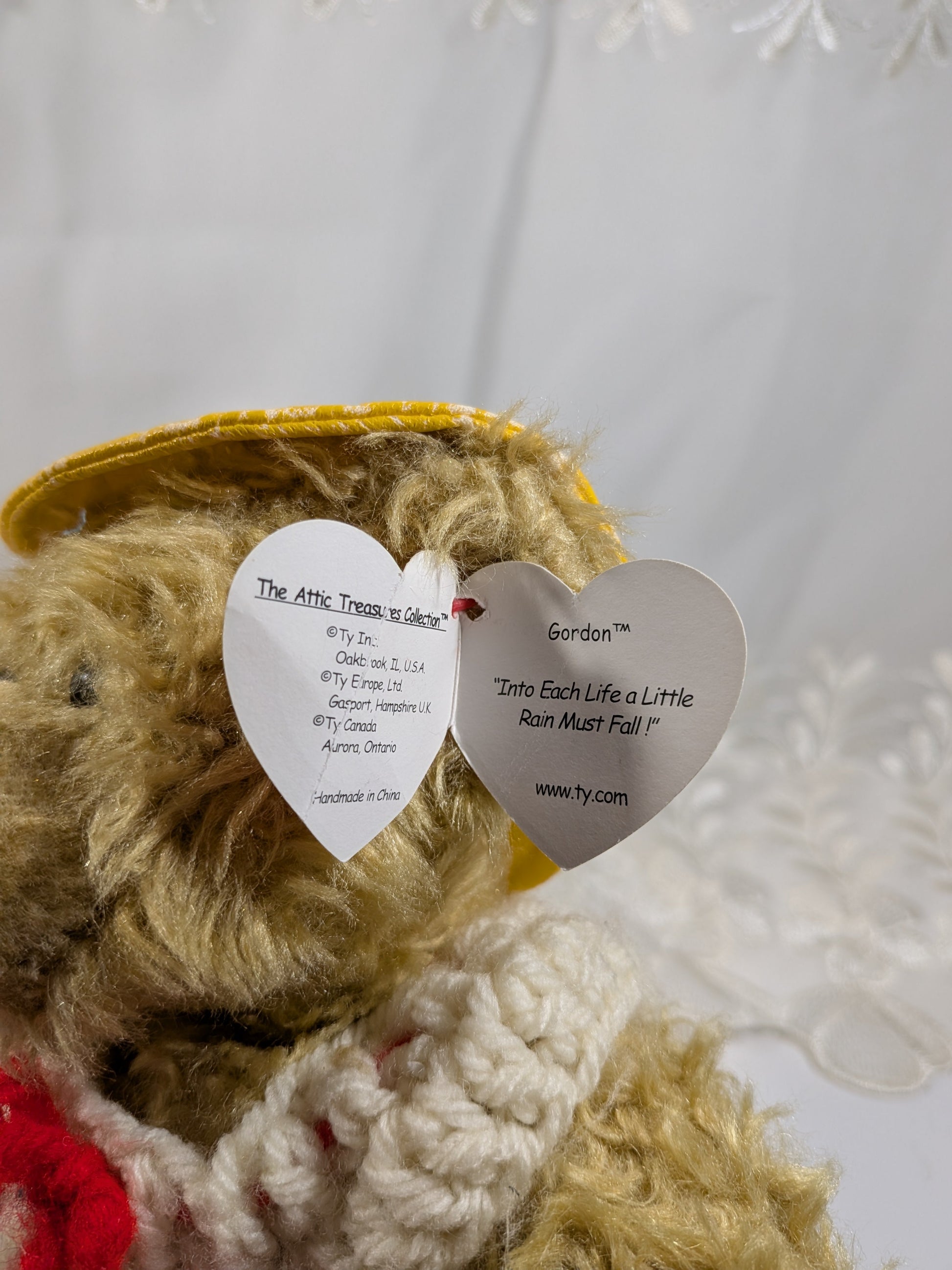 Ty Attic Treasure Collection - Gordon The Bear (12 in) Creased Tag - Vintage Beanies Canada