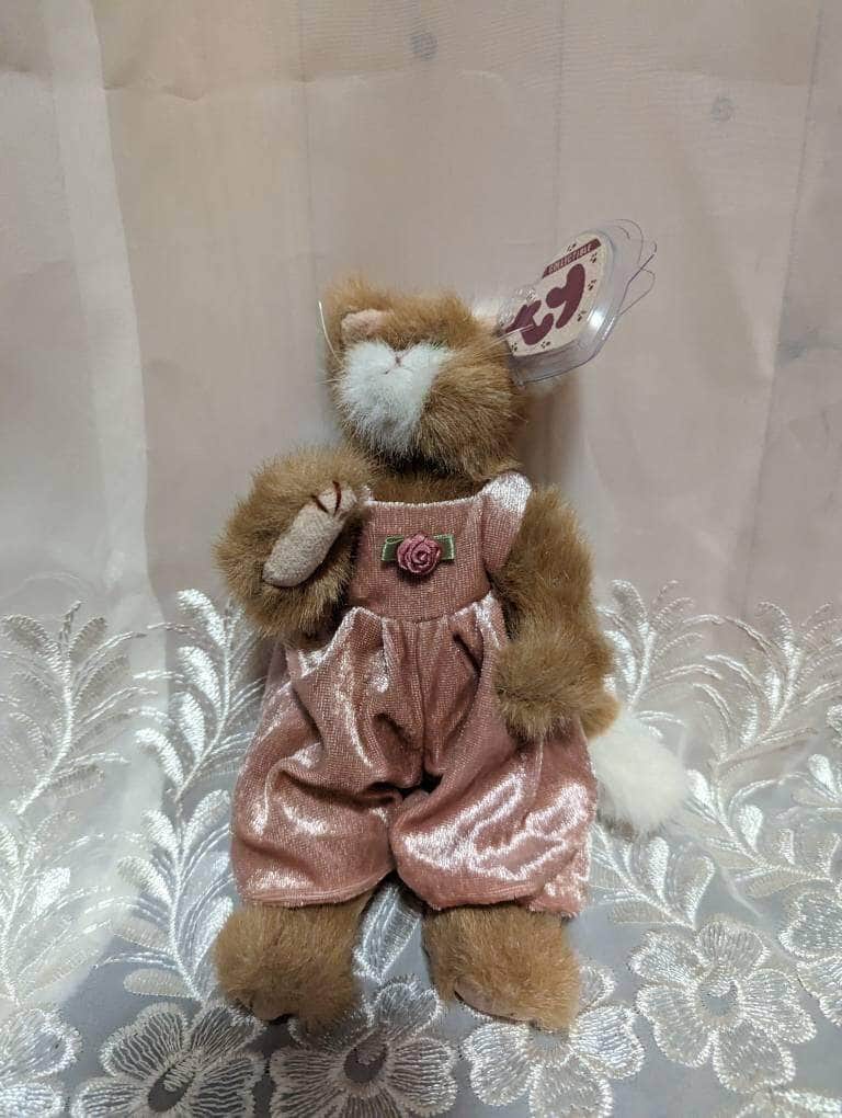 TY Attic Treasure Collection - Pouncer The Orange Cat (8.5in) - Vintage Beanies Canada