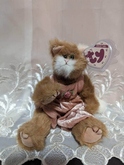 TY Attic Treasure Collection - Pouncer The Orange Cat (8.5in) - Vintage Beanies Canada