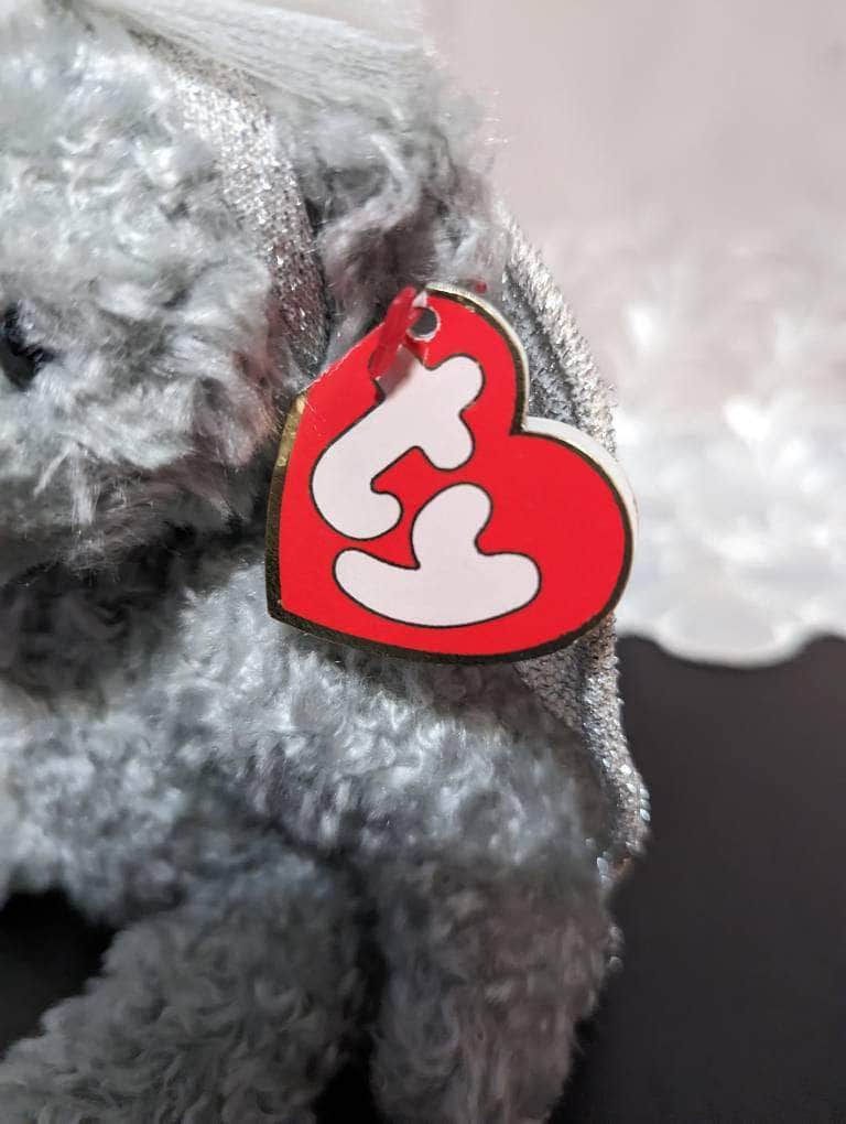 TY Attic Treasure Collection - Sterling The Silver Angel Bear (9in) - Vintage Beanies Canada